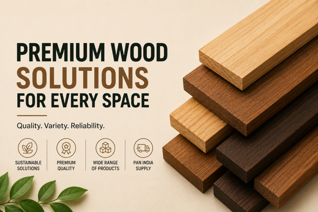 Premium wood solutions by BFP India including thermo wood, teak wood, softwood and exotic hardwood.