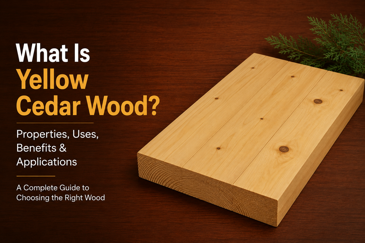 What is yellow cedar wood