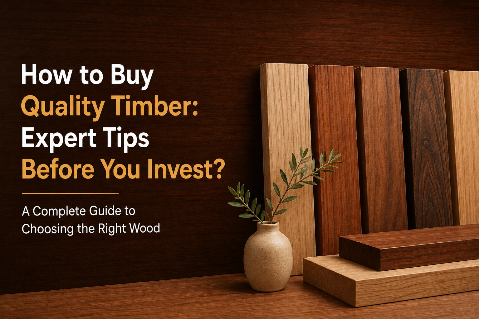 How to Buy Quality Timber Expert Tips Before You Invest