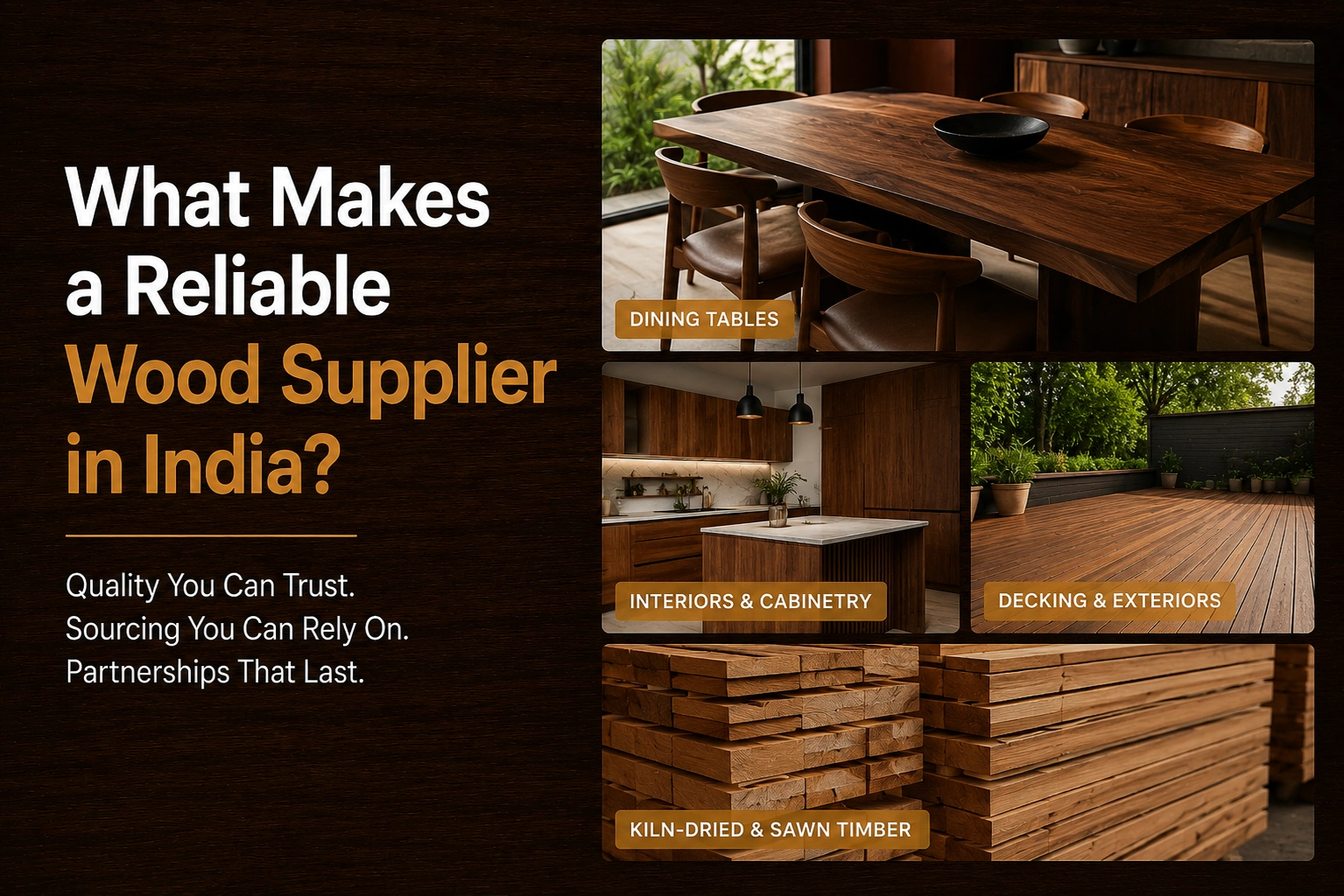 What Makes a Reliable Wood Supplier in India